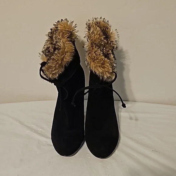 Nine West Black Suede Bootie - Picture 2 of 4